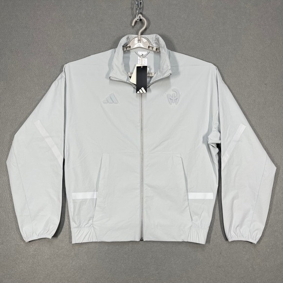 adidas Other - Adidas Jacket Mens Large Grey Patrick Mahomes Windbreaker Reflective ZNE Woven